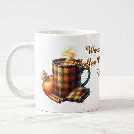Koffie laat dingen gebeuren grote koffiekop