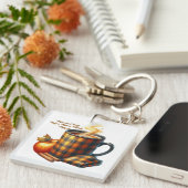 Koffie laat dingen gebeuren sleutelhanger (Voorkant Rechts)