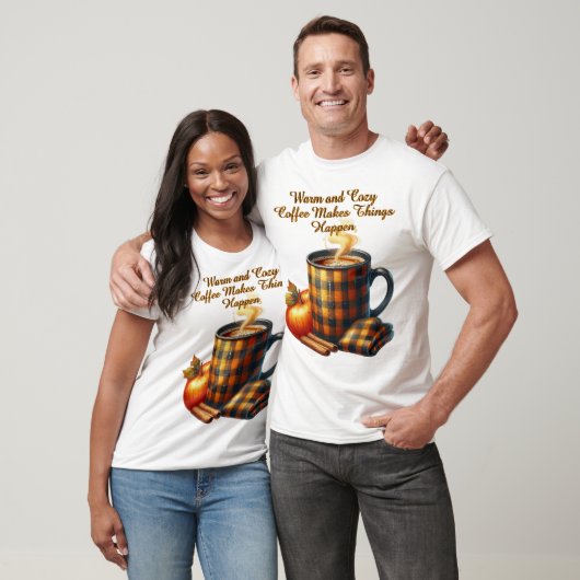 Koffie laat dingen gebeuren t-shirt (Unisex)