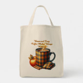 Koffie laat dingen gebeuren tote bag (Achterkant)