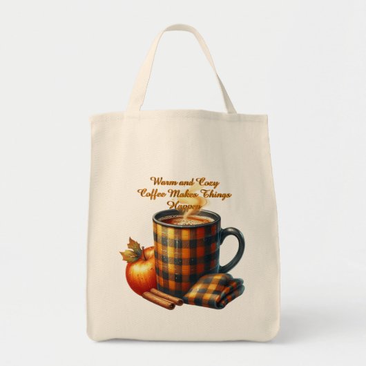 Koffie laat dingen gebeuren tote bag (Voorkant)