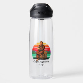 Koffie laat me Bigfoot Sasquatch poepen Grappig   Waterfles