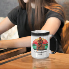 Koffie laat me Bigfoot Sasquatch poepen Grappige 1 Magische Mok