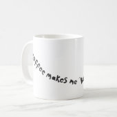 koffie laat me buzz koffiemok (Voorkant links)