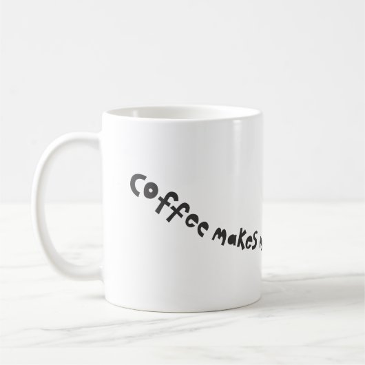 koffie laat me buzz koffiemok (Links)