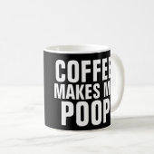 Koffie laat me grappige koffiekreeften poetsen koffiemok (Voorkant rechts)