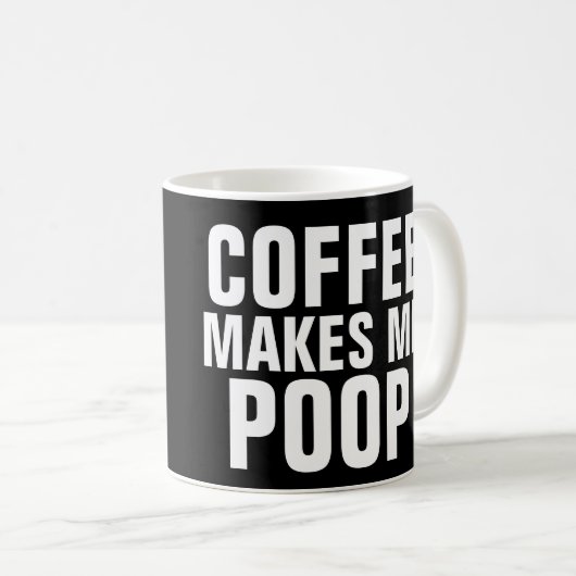 Koffie laat me grappige koffiekreeften poetsen koffiemok (Voorkant rechts)