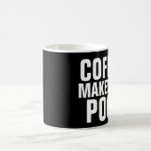 Koffie laat me grappige koffiekreeften poetsen koffiemok (Center)