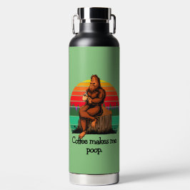 Koffie Laat Me Poepen Bigfoot Sasquatch Grappig  Waterfles