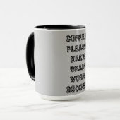"Koffie, laat mijn brein beter werken" Mok (Voorkant links)