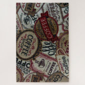 koffie-labels legpuzzel (Verticaal)