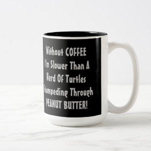 Koffie Lag Koffie Humor Tweekleurige Koffiemok