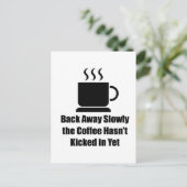 Koffie langzaam weg briefkaart (Staand voorkant)