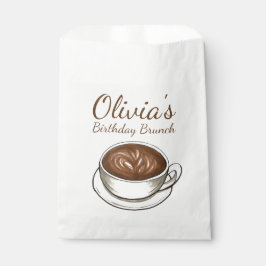 Koffie Latte Cappuccino Verjaardagsfeest Brunch Bedankzakje