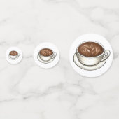 Koffie latte cappuccino verjaardagsfeestje brunch confetti (Voorkanten)