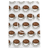 Koffie Latte Cappuccino Verjaardagsfeestje Brunch Medium Cadeauzakje (Achterkant)