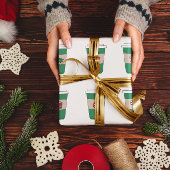 Koffie Latte Expresso Cup Kerstmis Thema Cadeaupapier