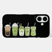 Koffie Latte Groen Schattig Iers St. Patrick's Dag Case-Mate iPhone Case (Achterkant (horizontaal))