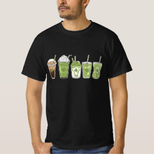 Koffie Latte Groen Schattig Iers St. Patrick's Dag T-shirt