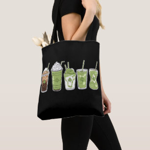 Koffie Latte Groen Schattig Iers St. Patrick's Dag Tote Bag