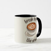 Koffie Latte Koffiemok Mok (Voorkant rechts)
