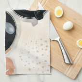 Koffie Latte Kopjes Keukenhanddoeken (Quarter Fold)