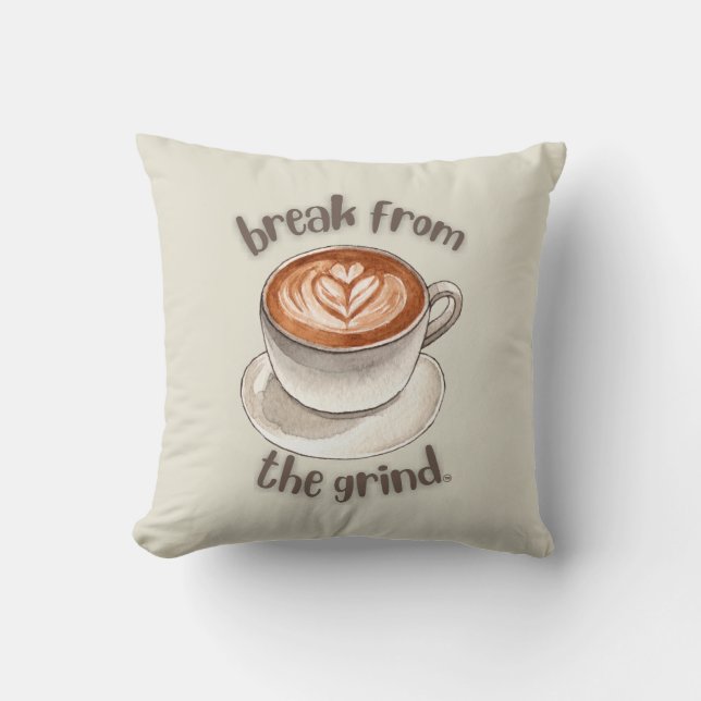 Koffie Latte Kussen (Voorkant)