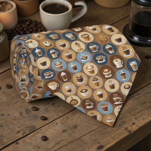 Koffie Latte Liefhebbers Aangepaste Das