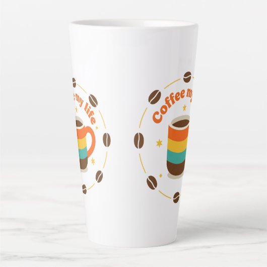 koffie latte mok (Voorkant)