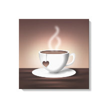 Koffie latte muur kunst