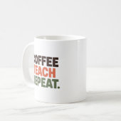 Koffie Leer Herhaal Koffiemok (Voorkant links)