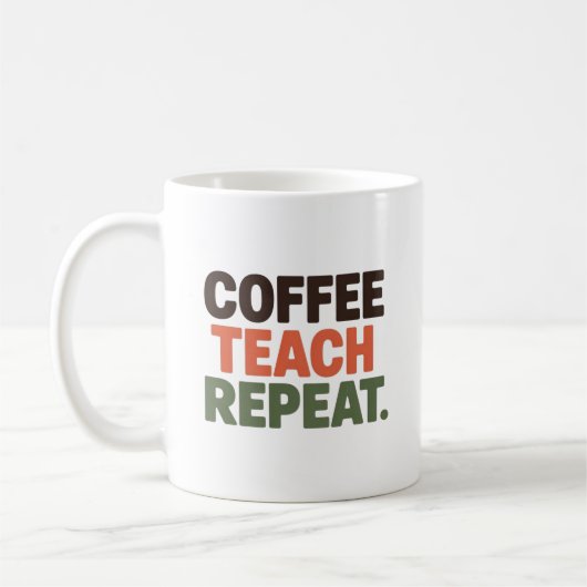 Koffie Leer Herhaal Koffiemok (Links)