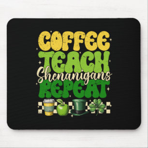 Koffie Leer Shenanigans Herhaal Leraar St Patrick Muismat