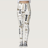 Koffie Leggings (Voorkant)