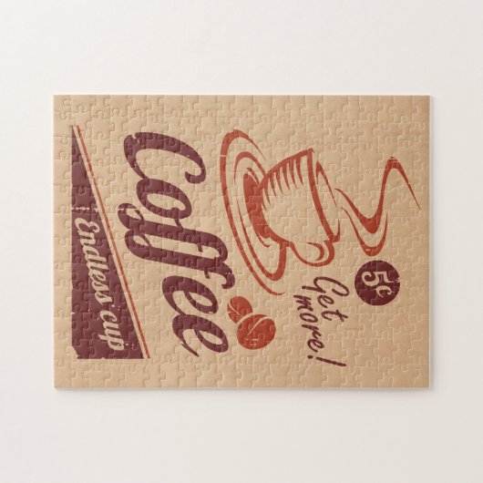 Koffie Legpuzzel (Horizontaal)