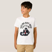 Koffie Lemur Illustratie Schattige Madagaskar Prim T-shirt (Voorkant volledig)