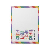 Koffie, lesgeven, cijfer, herhaling typografie ler notitieblok (Linkerzijde)