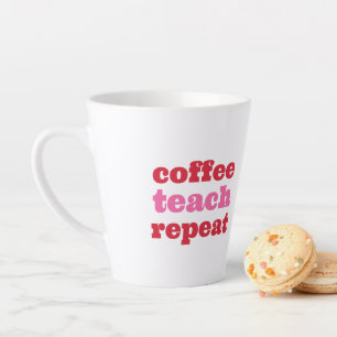 Koffie Lesgeven Herhalen Roze Docent Mok