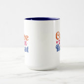 Koffie Lesgeven Herhalen Wordart Mok (Midden)