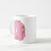Koffie Letter A: Monogram Initiaal Koffiemok (Voorkant links)