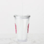 Koffie Letter B: Monogram Initiaal Acryl Drinkbeker (Rechts)