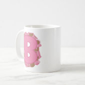 Koffie Letter B: Monogram Initiaal Koffiemok (Voorkant links)