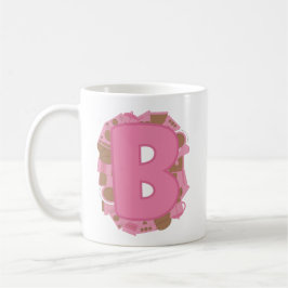 Koffie Letter B: Monogram Initiaal Koffiemok