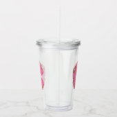 Koffie Letter C: Monogram Initiaal Acryl Drinkbeker (Rechts)