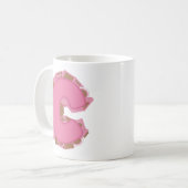 Koffie Letter C: Monogram Initiaal Koffiemok (Voorkant links)