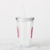 Koffie Letter D: Monogram Initiaal Acryl Drinkbeker (Links)
