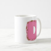 Koffie Letter D: Monogram Initiaal Koffiemok (Voorkant rechts)