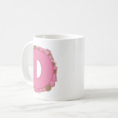Koffie Letter D: Monogram Initiaal Koffiemok (Voorkant links)