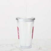 Koffie Letter E: Monogram Initiaal Acryl Drinkbeker (Rechts)