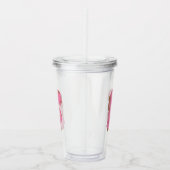 Koffie Letter F: Monogram Initiaal Acryl Drinkbeker (Rechts)